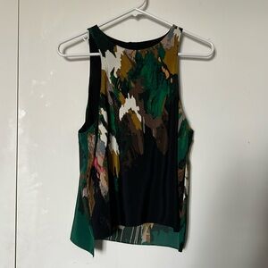 Tibi silk water color tank top size 8